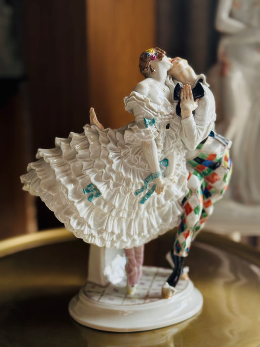 MEISSEN マイセン|Paul Scheurich「ハーレクインとコロンビーヌ」フィギュリン